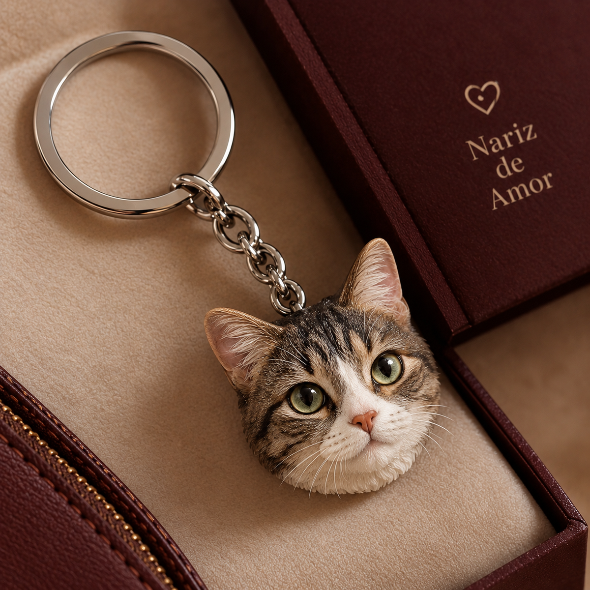 Eternize Seu Amor™ - Miniatura 3D Personalizada do Seu Pet 15 cm | 2 Unidades + 1 Chaveiro